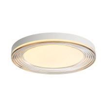 Golden 9518-20 SNW-SMK - Wry Lighting Ondulada Integrated LED 20in Flush Mount in Sand White and Smoky Acrylic